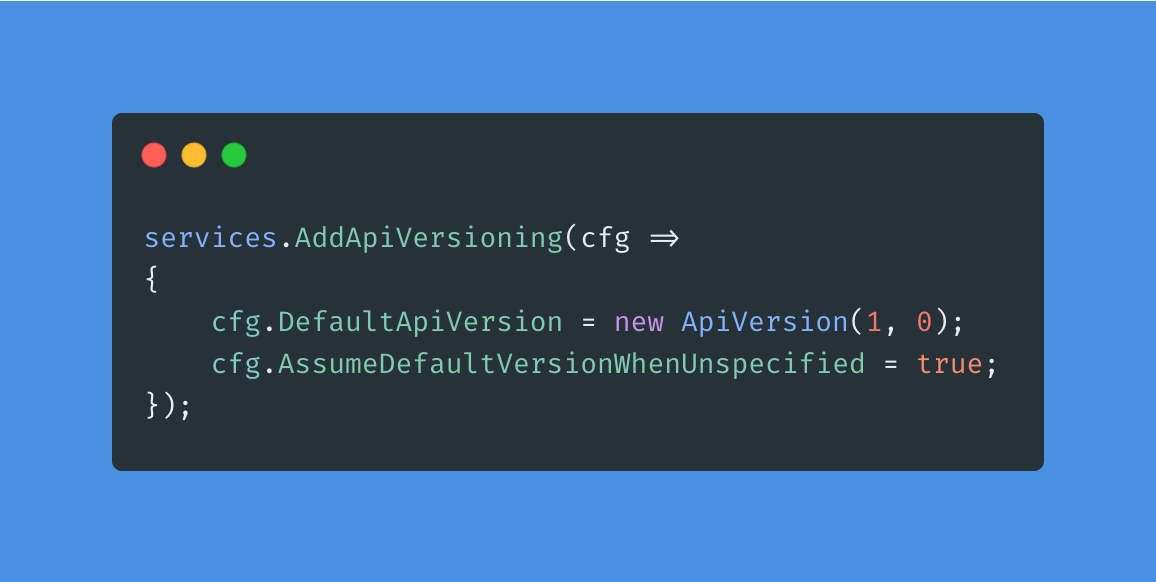 Versioning ASP.NET Core APIs